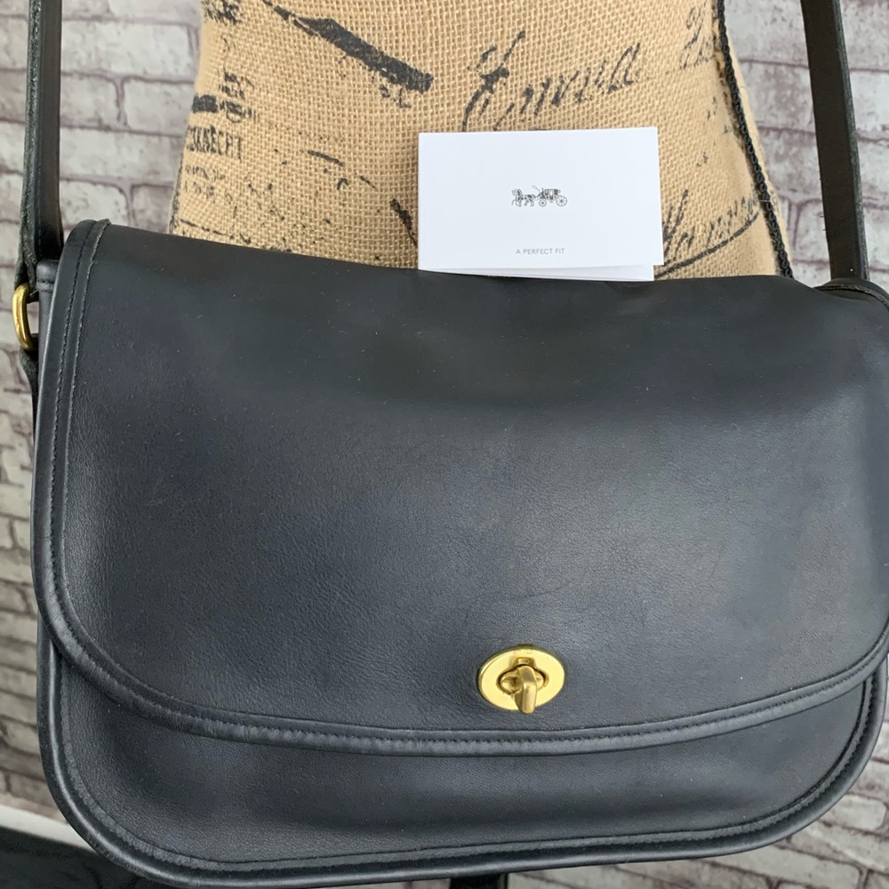❌SOLD❌Coach leather messenger /saddle bag - Picture 3 of 11